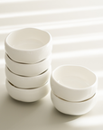 SET OF 6 DIVA WHITE SNACK BOWLS | 9CM