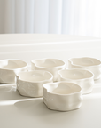 LOT DE 6 COUPELLES/SNACK BOWL NORDIC BLANCHE 12CM | 310ML