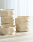 LOT DE 6 COUPELLES/SNACK BOWL NORDIC CREME 12CM | 310ML