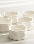 LOT DE 6 COUPELLES/SNACK BOWL NORDIC BLANCHE 8CM | 110ML