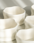LOT DE 6 COUPELLES/SNACK BOWL NORDIC BLANCHE 9.5CM | 210ML