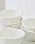 LOT DE 6 SNACK BOWLS PEARLY MIDDLE