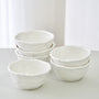 LOT DE 6 SNACK BOWLS PEARLY MIDDLE