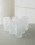 LOT DE 6 VERRES FROZEN WAVE | 270ML