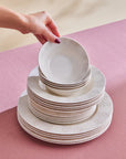 KARACA SERVICE DE TABLE BONE NEW OLIO 53 PIECES 12 PERSONNES - ALINDA HOME