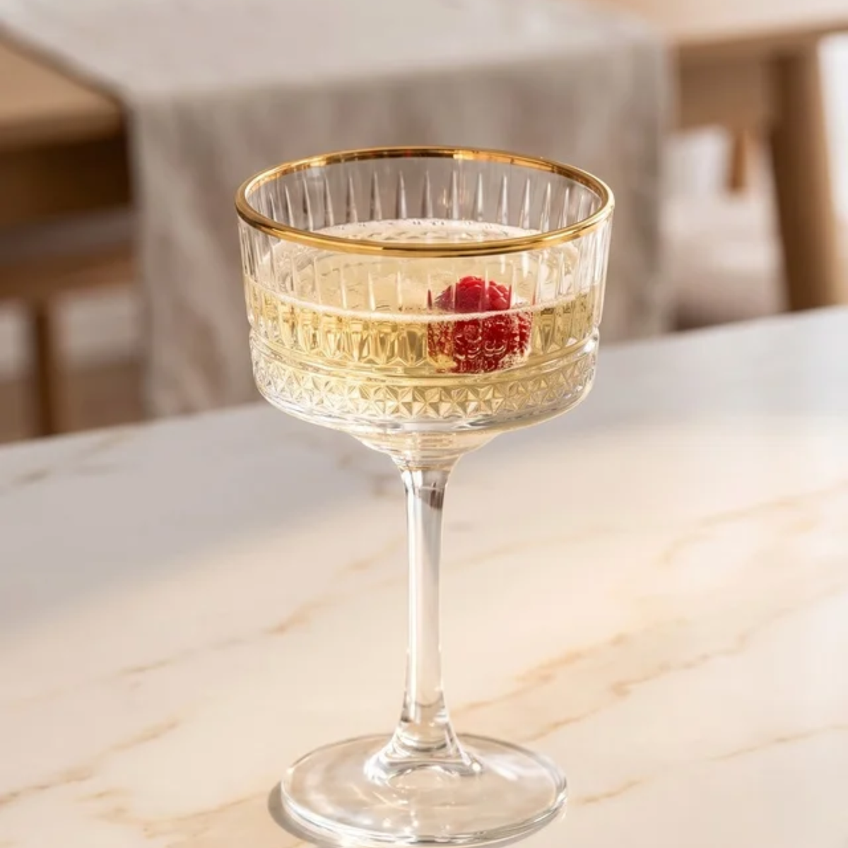 PASABAHCE ELYSIA GOLD VERRE A COCKTAIL SUR PIED | 260ML | 4 PIECES