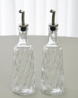 PASABAHCE LEAFY OIL & VINEGAR BOTTLE SET 2X380ML