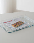 PASABAHCE BORCAM PLATEAU EN VERRE RECTANGULAIRE