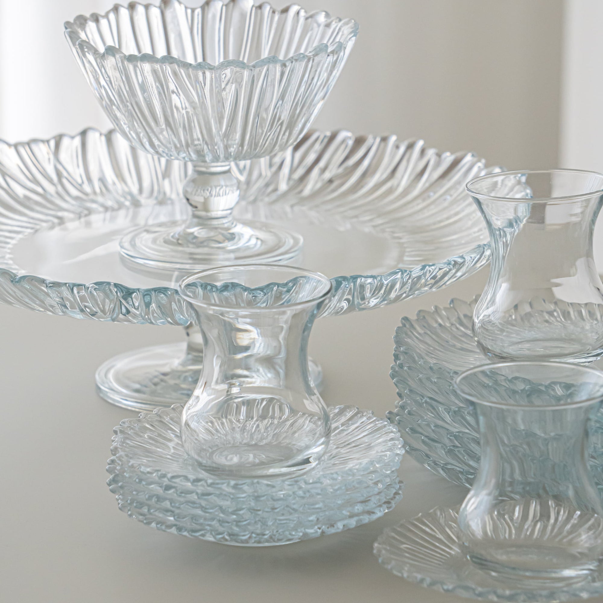 PASABAHCE AURORA SERVICE A DESSERT | 20 PIECES | 6 PERSONNES