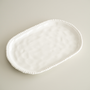 PLAT DE SERVICE OVALE PEARLY | 30CM