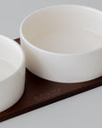 PLATEAU A MEZZE PORCELAINE & ACACIA SORA
