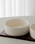 PLATEAU A MEZZE PORCELAINE & ACACIA SORA