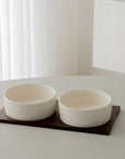 PLATEAU A MEZZE PORCELAINE & ACACIA SORA