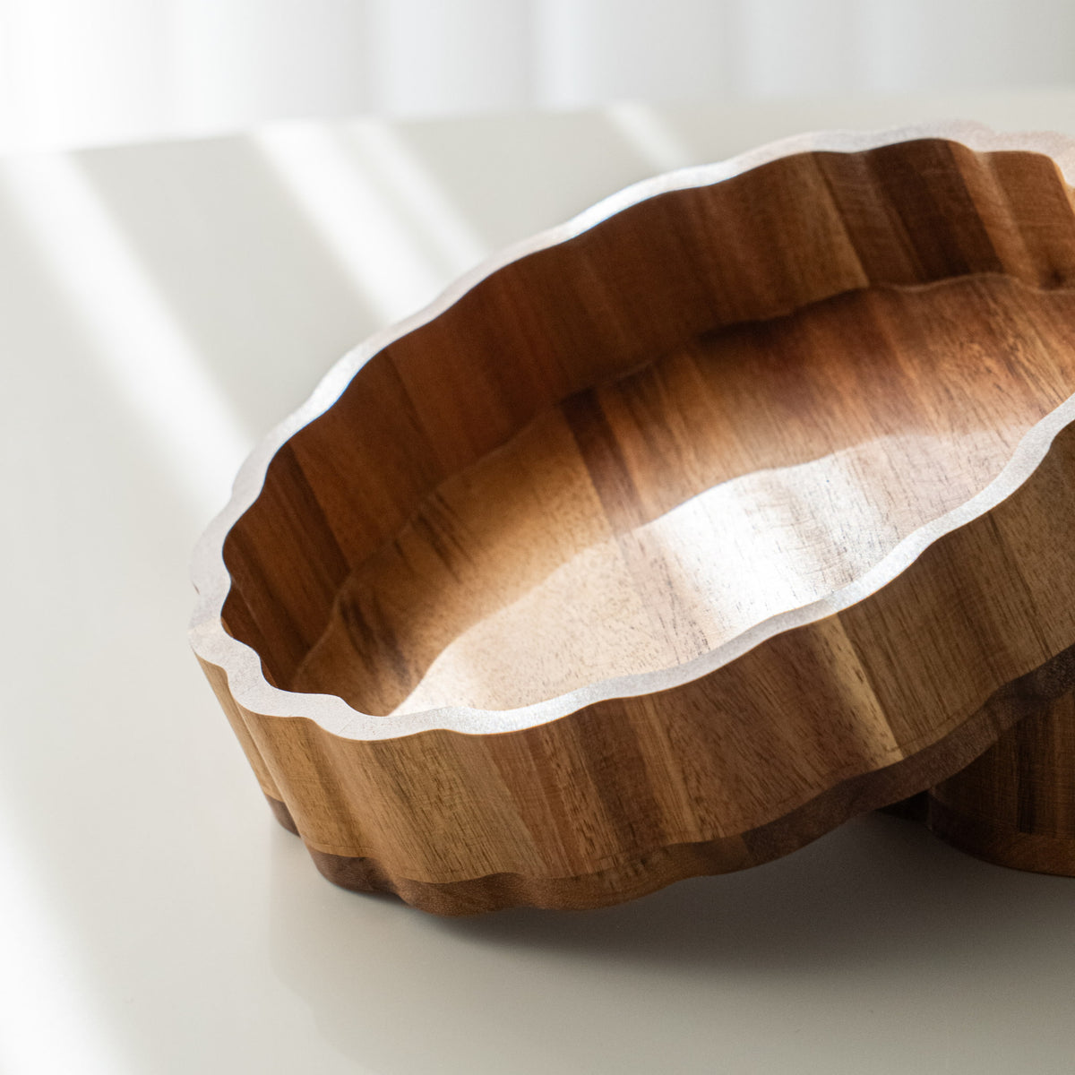 PLATEAU DECORATIF ACACIA BLOOM | 20CM | 25CM | 2 PIECES