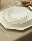 KARACA SERVICE DE TABLE FINE PEARL QUARTZ GOLD 62 PIECES