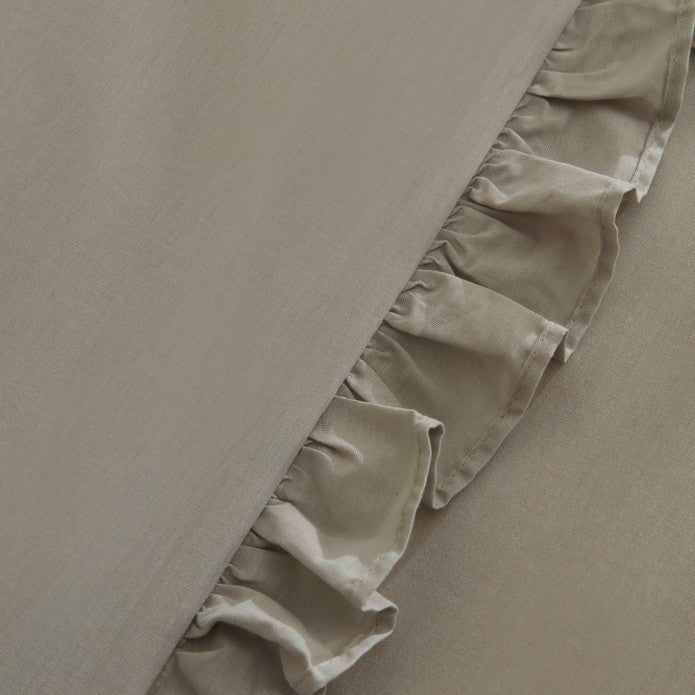 KARACA PARURE DE HOUSSE DE COUETTE PURE RUFFLE SAUGE 220X240CM - ALINDA HOME 
