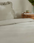 KARACA PARURE DE HOUSSE DE COUETTE PURE RUFFLE SAUGE 220X240CM - ALINDA HOME 