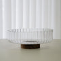 SALADIER EN VERRE & ACACIA DIA | 26CM
