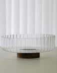 SALADIER EN VERRE & ACACIA DIA | 26CM