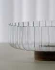 SALADIER EN VERRE & ACACIA DIA | 26CM
