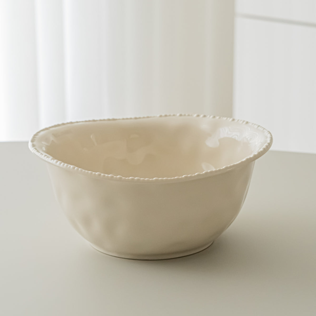 SALADIER PEARLS CREME | 22.8CM