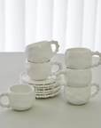 SERVICE A ESPRESSO PEARLY BLANC | 100ML | 12PIECES | 6PERSONNES