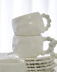 SERVICE A ESPRESSO PEARLY BLANC | 100ML | 12PIECES | 6PERSONNES