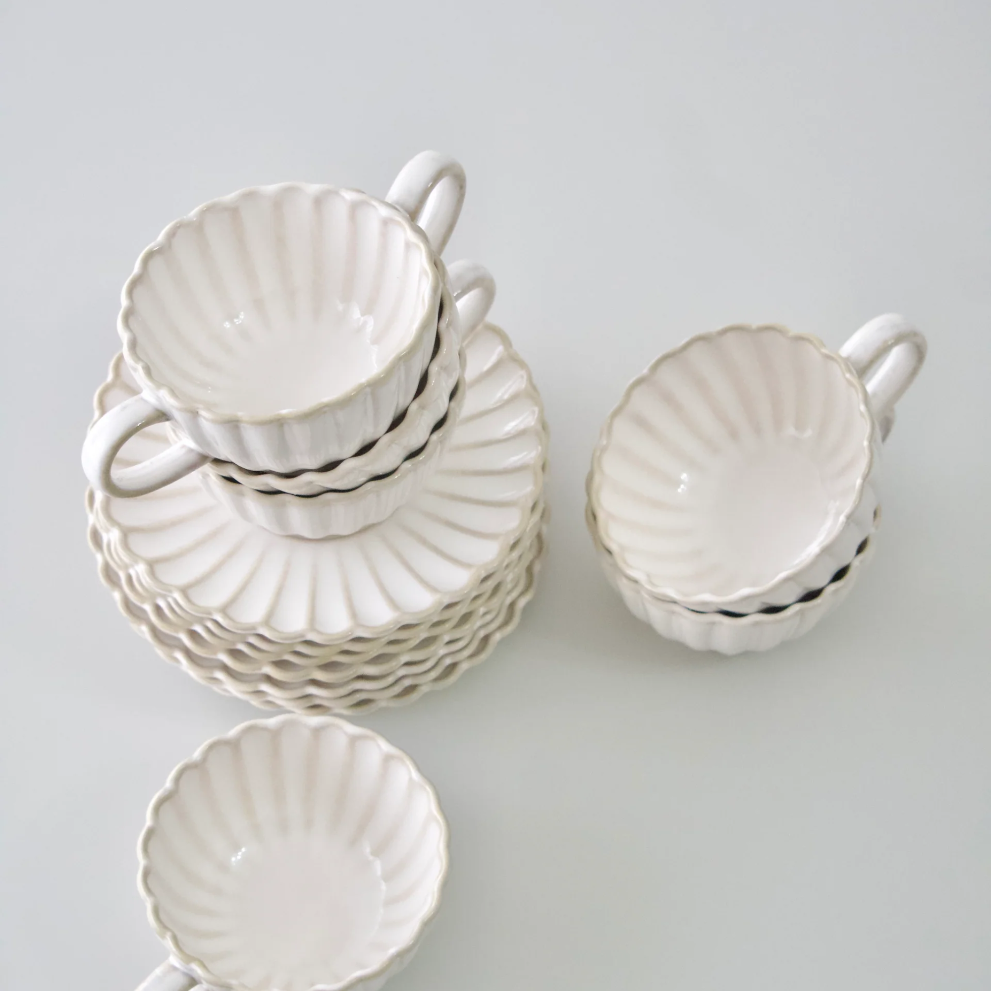 SERVICE A CAFE BLOOMY 220ML 12PIECES 6PERSONNES