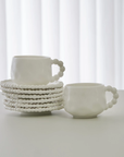 SERVICE A CAFE PEARLY BLANC | 200ML | 12PIECES | 6PERSONNES