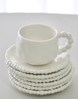 SERVICE A CAFE PEARLY BLANC | 200ML | 12PIECES | 6PERSONNES