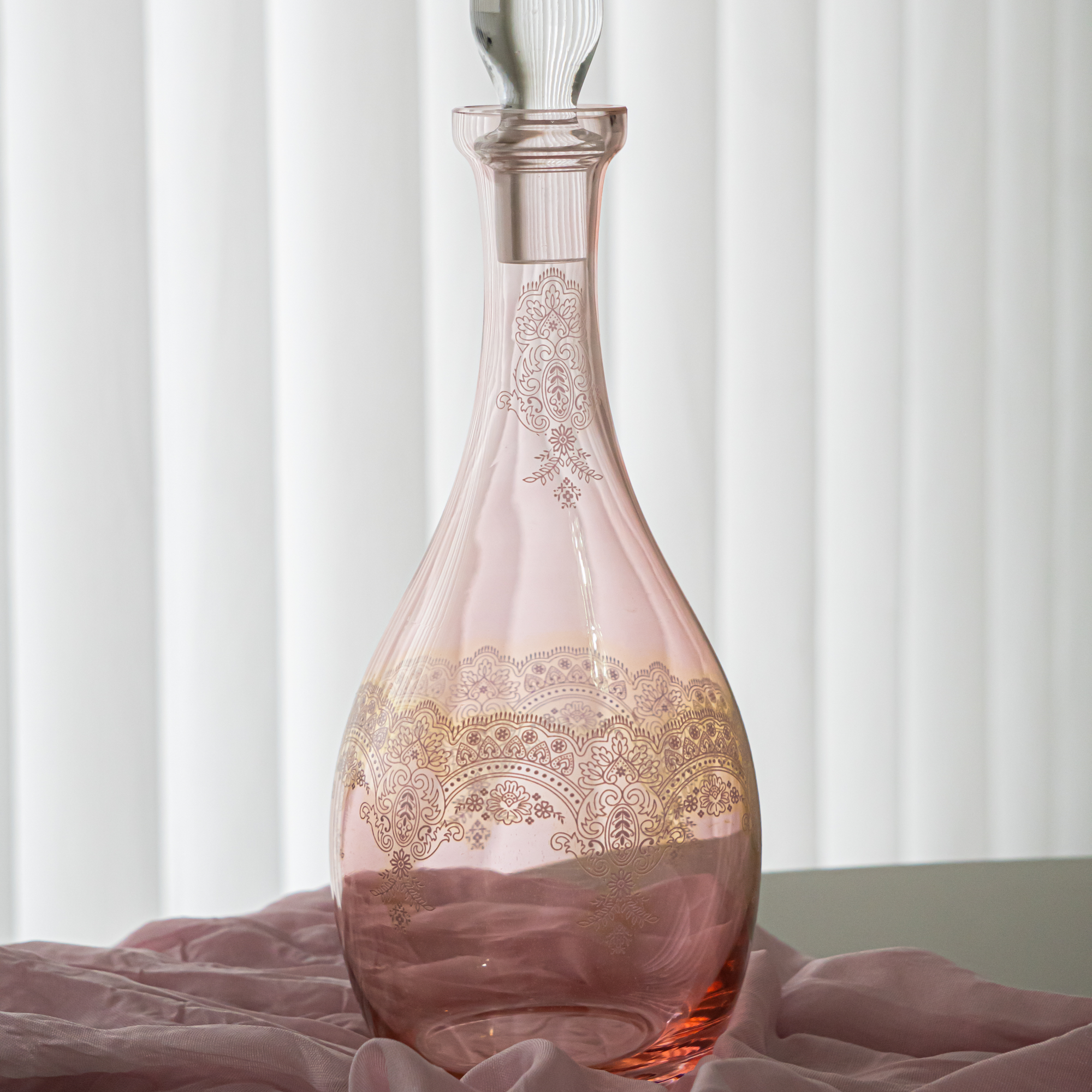 BRICARD SERVICE A BOISSON ROMANCE ROSE POUDRE 31 PIECES