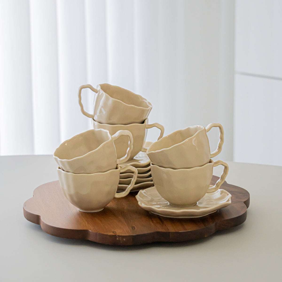 SERVICE A CAFE ANGLES | 225ML | 12 PIECES | 6 PERSONNES