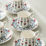 KARACA SERVICE A CAFE EBRULI | 90ML | 12PIECES | 6PERSONNES