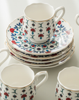 KARACA EBRULI COFFEE SET 12 PIECES 6 PEOPLE
