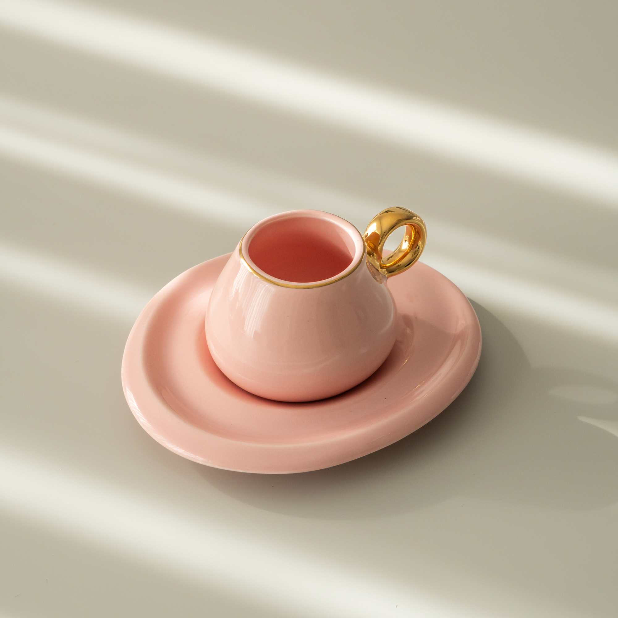 KARACA SERVICE A CAFE KREMA ROSE 90ML | 12 PIECES | 6PERSONNES