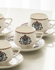 KARACA NAKKAS COFFEE SET 90ML 6 PERSONS