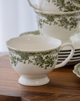 SERVICE A CAFE VINTAGE VERT | 225ML | 12 PIECES | 6 PERSONNES