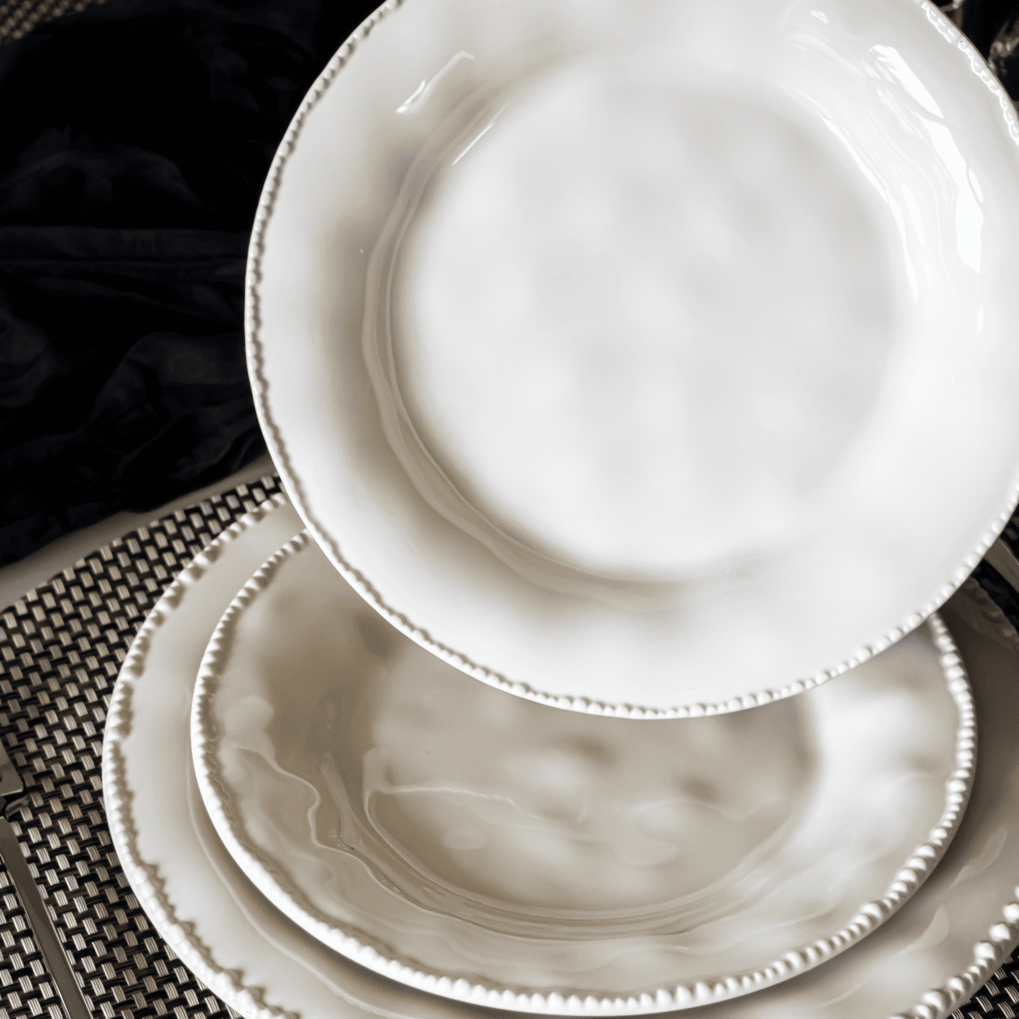 PEARLS BEIGE 24-PIECE DINNER SET FOR 6 PEOPLE