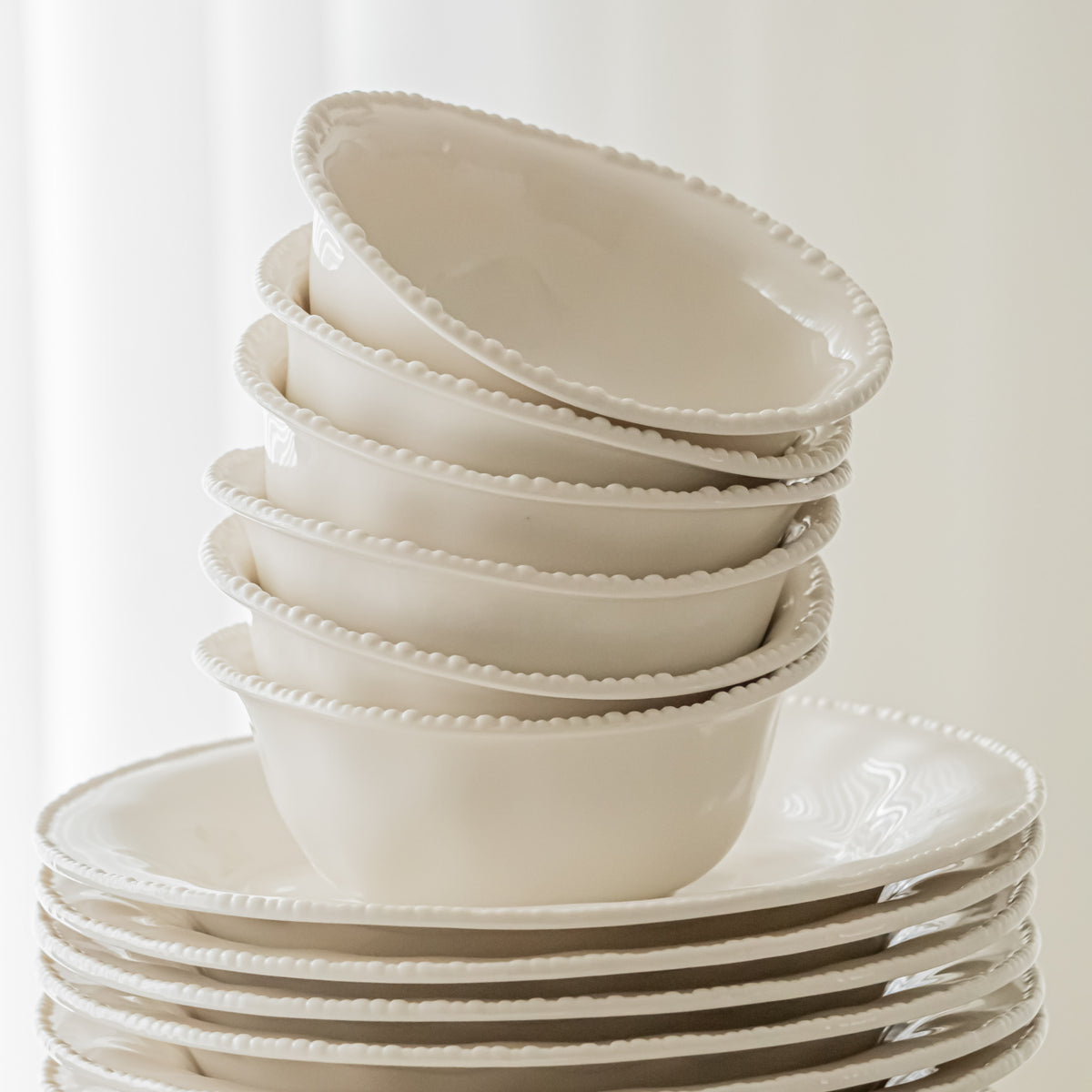 SERVICE DE TABLE PEARLS BLANC | 27 PIECES | 6 PERSONNES