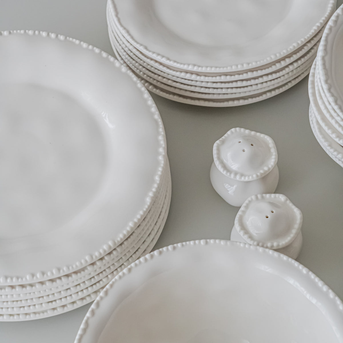 SERVICE DE TABLE PEARLS BLANC | 27 PIECES | 6 PERSONNES