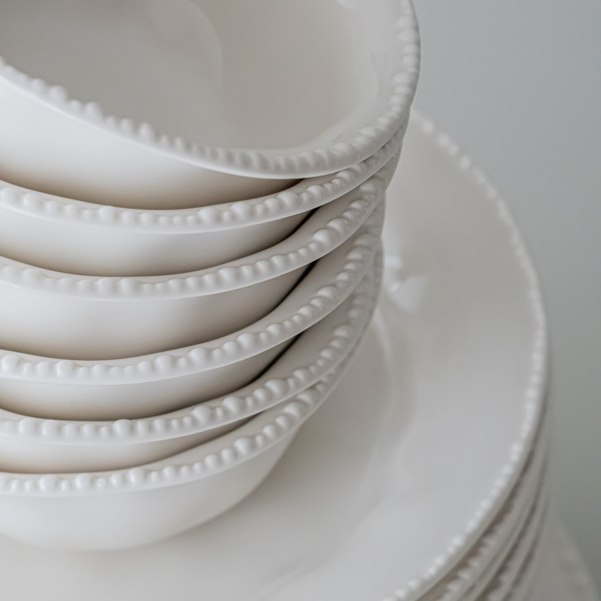 SERVICE DE TABLE PEARLS BLANC | 27 PIECES | 6 PERSONNES