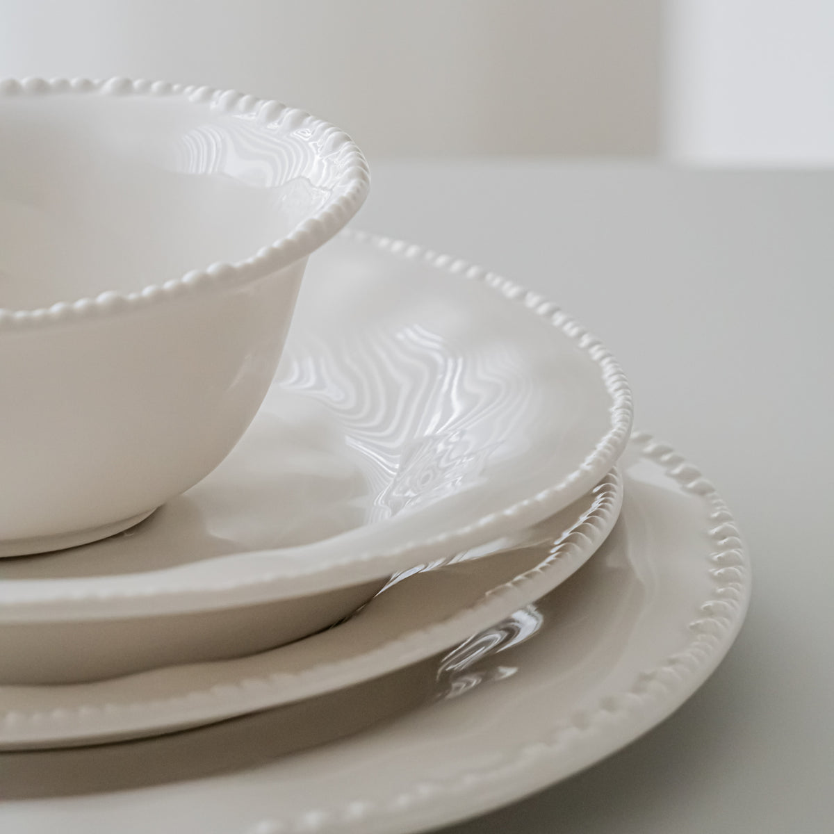 SERVICE DE TABLE PEARLS BLANC | 27 PIECES | 6 PERSONNES