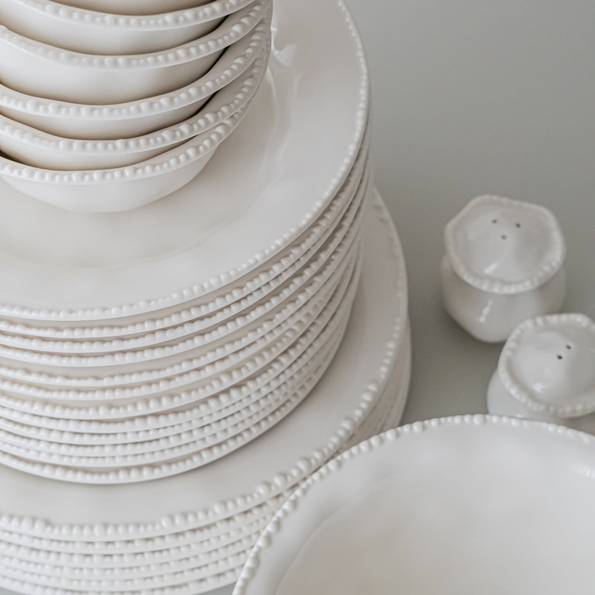 SERVICE DE TABLE PEARLS BLANC | 27 PIECES | 6 PERSONNES