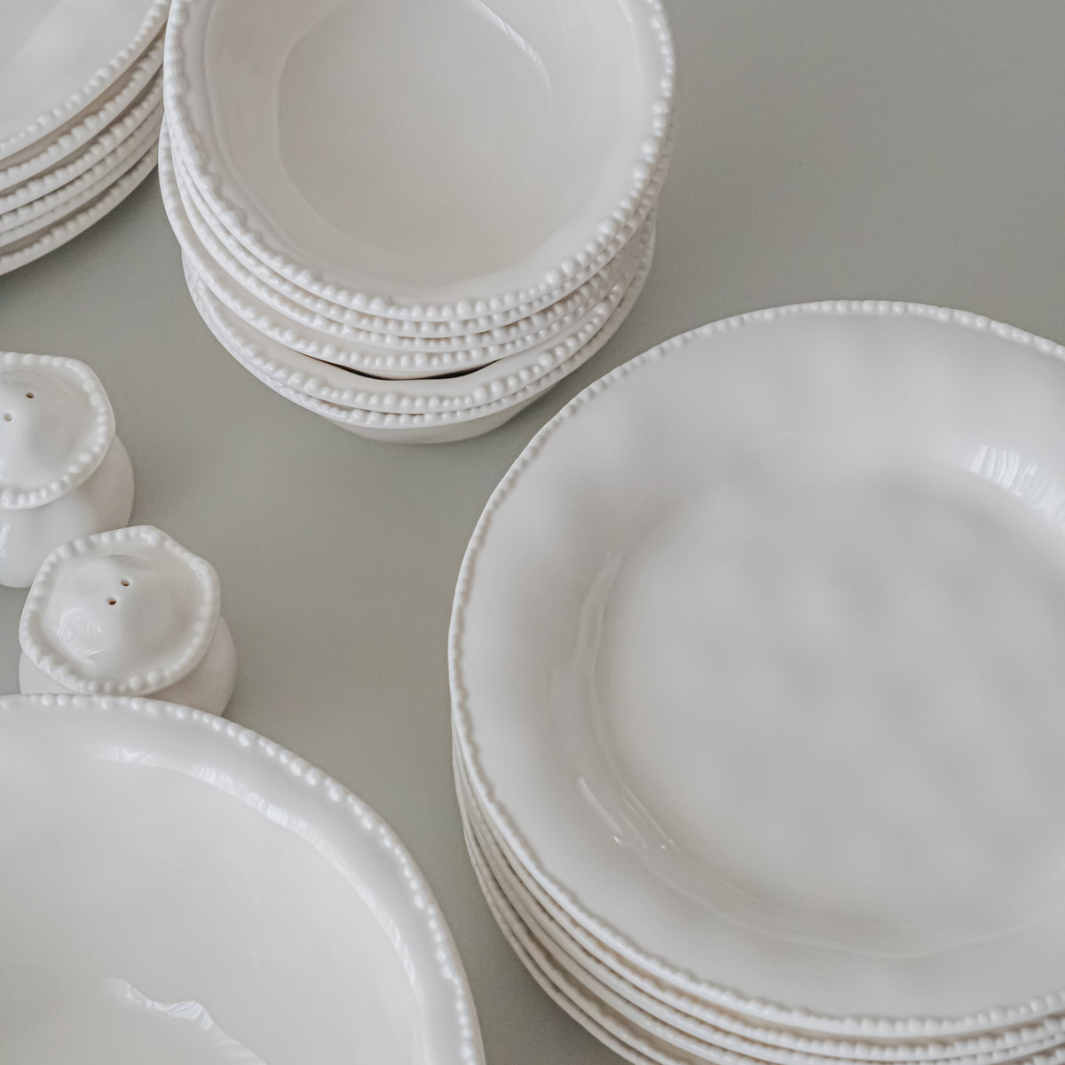SERVICE DE TABLE PEARLS BLANC | 27 PIECES | 6 PERSONNES