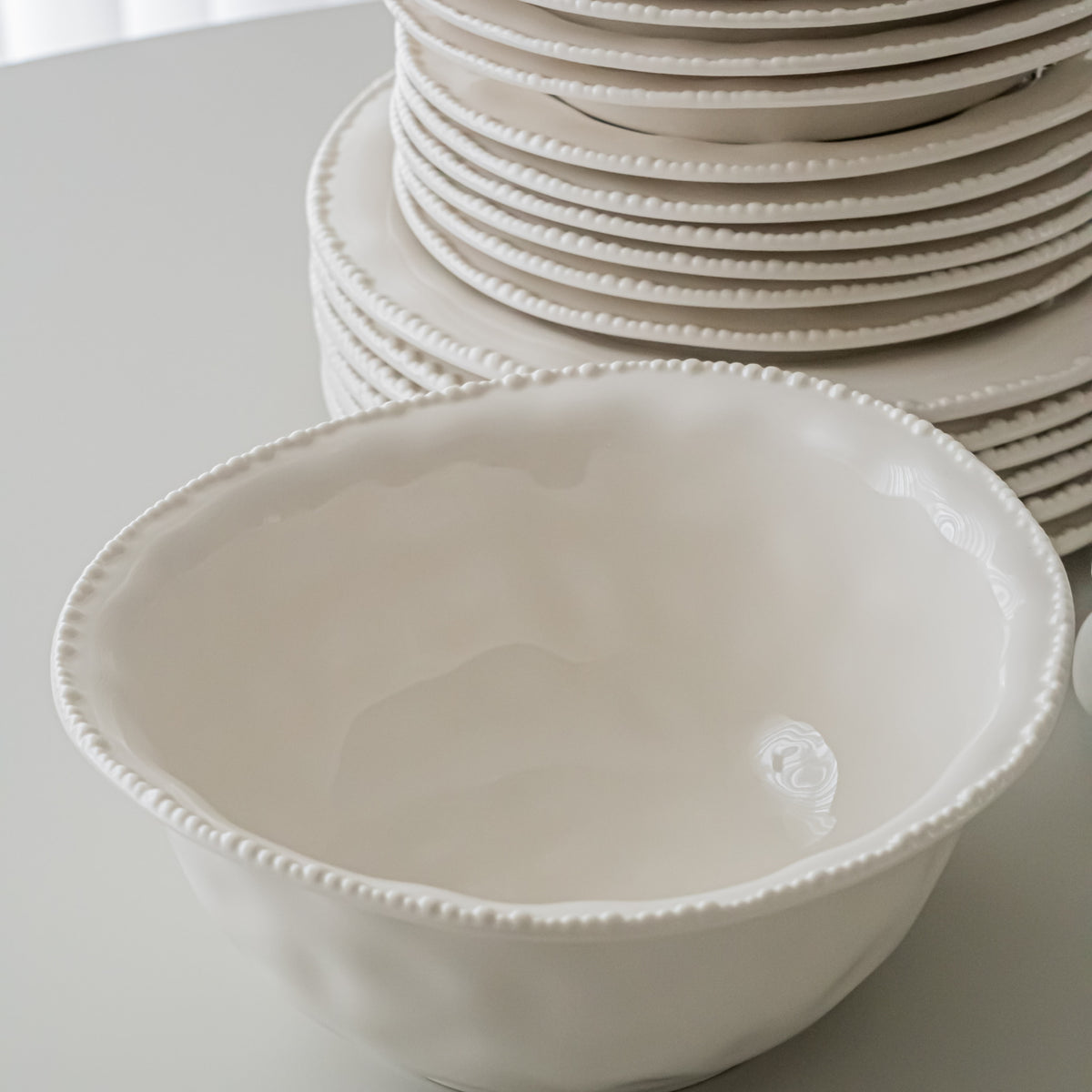 SERVICE DE TABLE PEARLS BLANC | 27 PIECES | 6 PERSONNES
