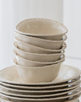 SERVICE DE TABLE PEARLY CREME | 27 PIECES | 6 PERSONNES