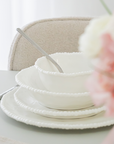 SERVICE DE TABLE PEARLY BLANC | 26 PIECES | 6 PERSONNES