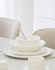 SERVICE DE TABLE PEARLY BLANC | 26 PIECES | 6 PERSONNES