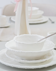 SERVICE DE TABLE PEARLY BLANC | 26 PIECES | 6 PERSONNES