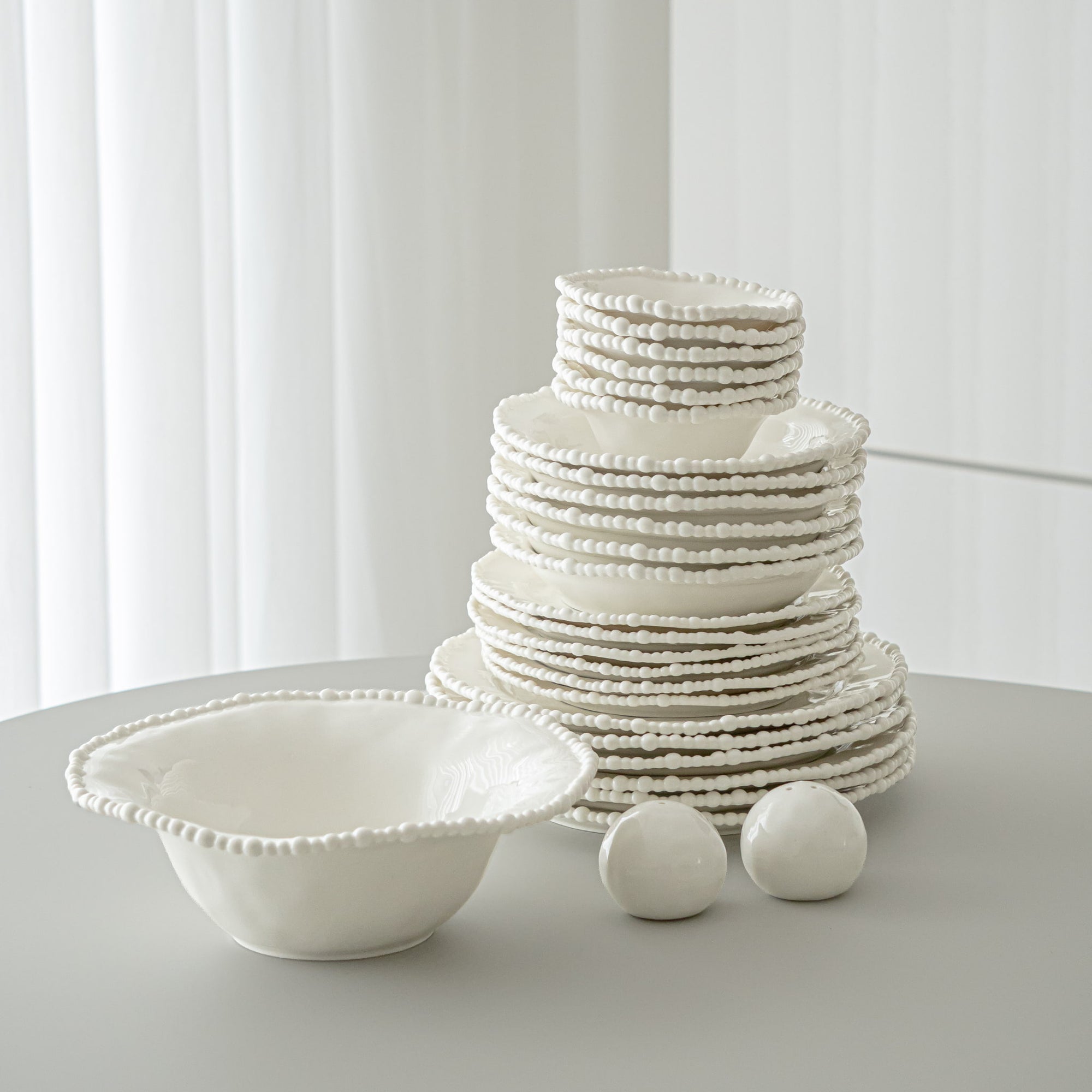 SERVICE DE TABLE SEA PEARL | 27 PIECES | 6 PERSONNES